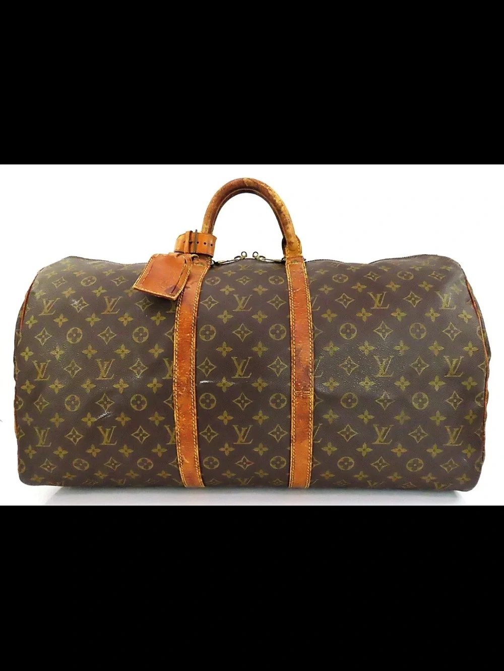 Louis Vuitton Monogram Travel Duffle in Brown and Tan